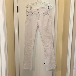 Citizens of Humanity White, low rise Bootcut Jeans Sz 27